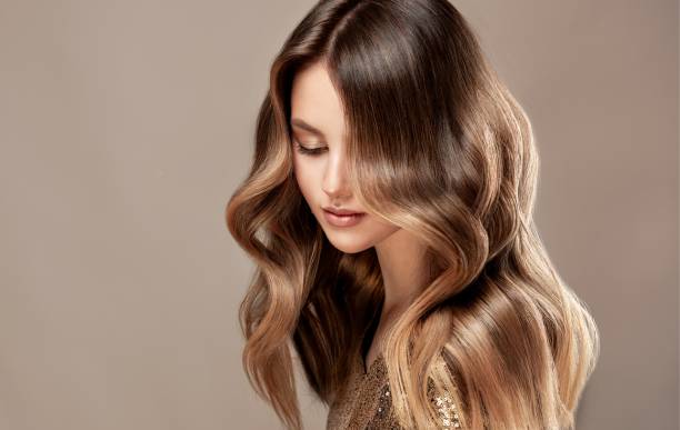Coloration de cheveux par balayage